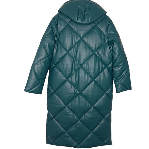 Rebecca Minkoff Full Length Faux Leather Puffer Women's Size Medium - Picture 4 of 8